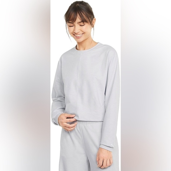 Puma Train Cloudspun Crew Neck Sweater Nimbus Cloud Heather Grey Size XS - Picture 5 of 15